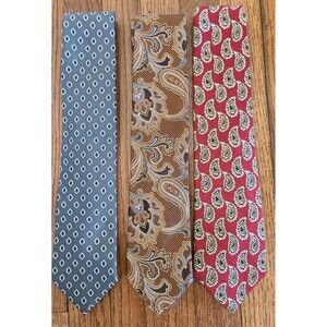 Lot of 3 Jos. A. Bank Reserve Mens 100% Silk Ties